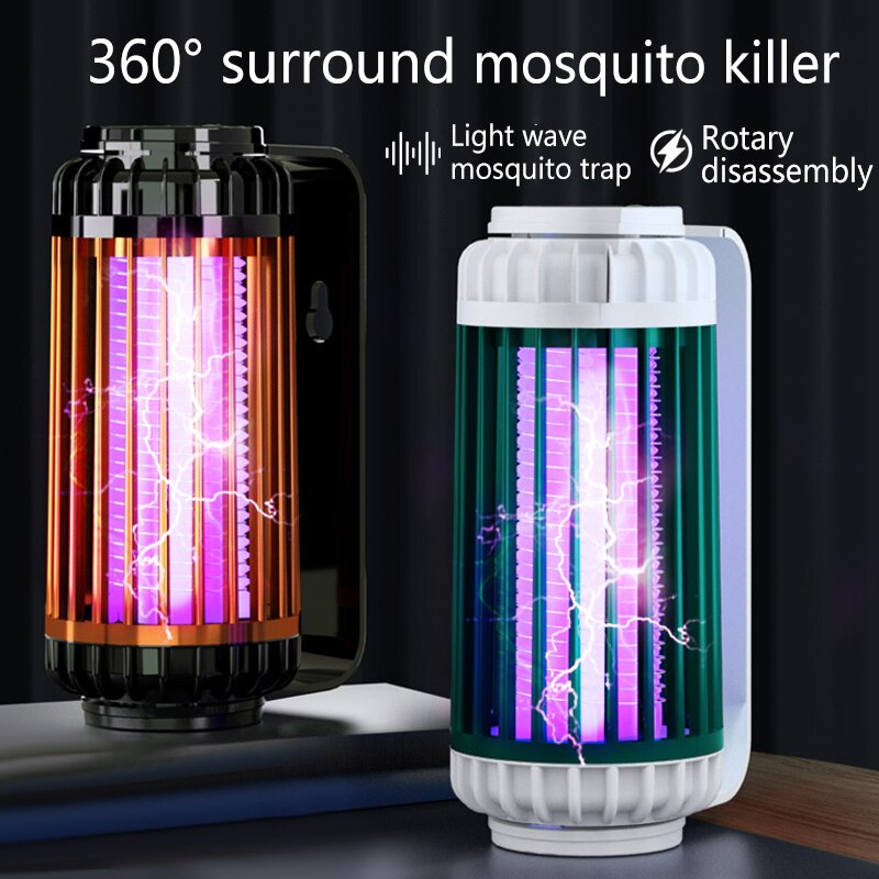 모기 킬러 램프 전기 충격 광촉매 죽이기 버그 곤충 재퍼 홈 모기 구충제 Usb 충전 야외 플라이 트랩